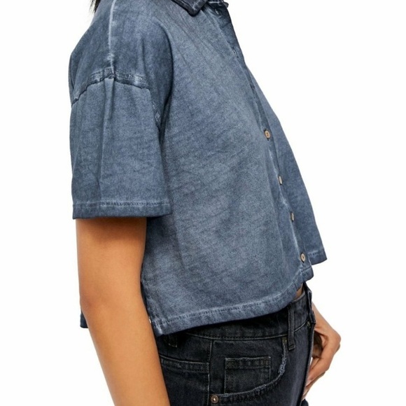 NWT Free People Weekend Rush Henley Top - Picture 5 of 5